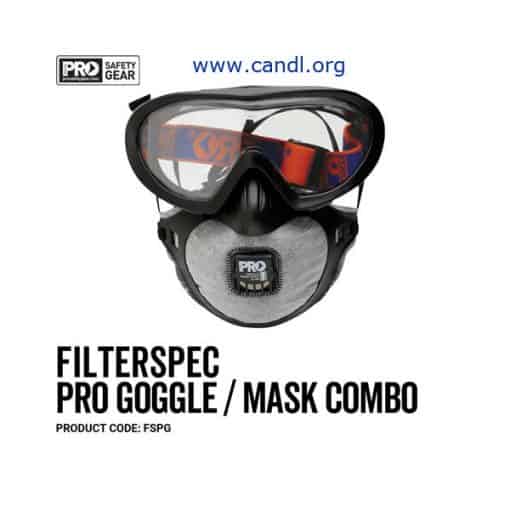 FSPG - Filterspec Pro Goggle / Mask Combo P2+Valve+Carbon