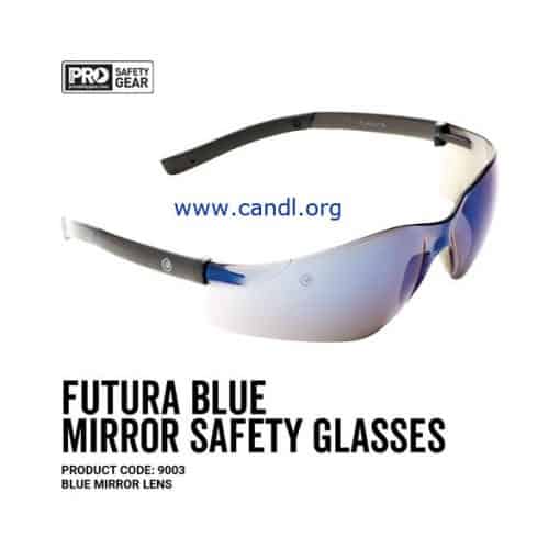 Futura Safety Glasses Blue Mirror Lens - ProChoice®- 9003