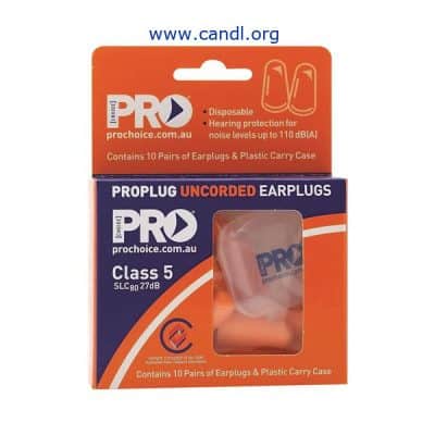 Probullet Disposable Uncorded Earplugs, 10 pack - ProChoice