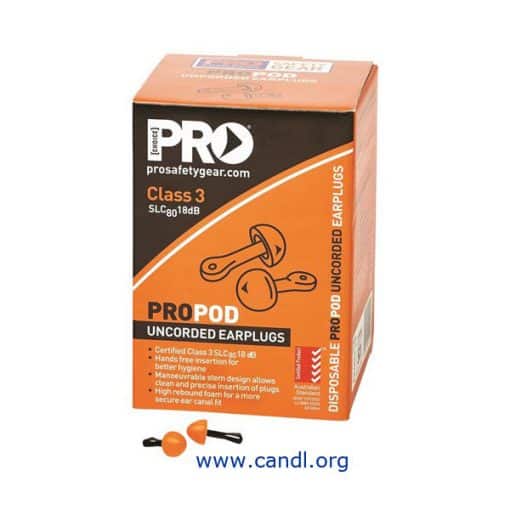 Propod Disposable Uncorded Earplugs - ProChoice®-EPODU