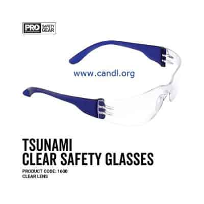 Tsunami Safety Glasses Clear Lens - ProChoice® - 1600
