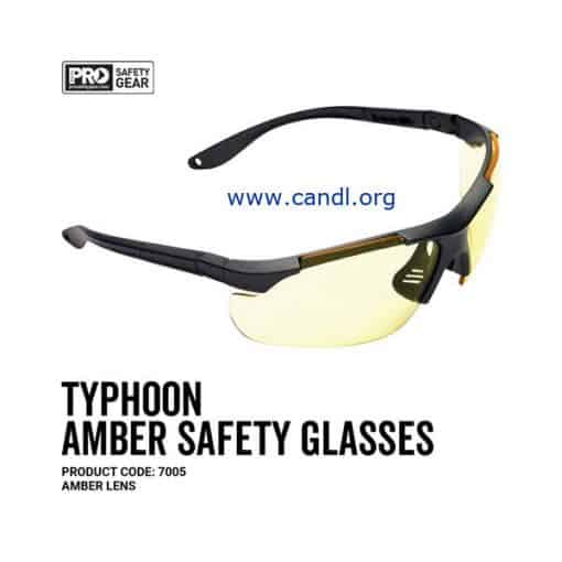 Typhoon Safety Glasses Amber Lens - ProChoice® - 7005