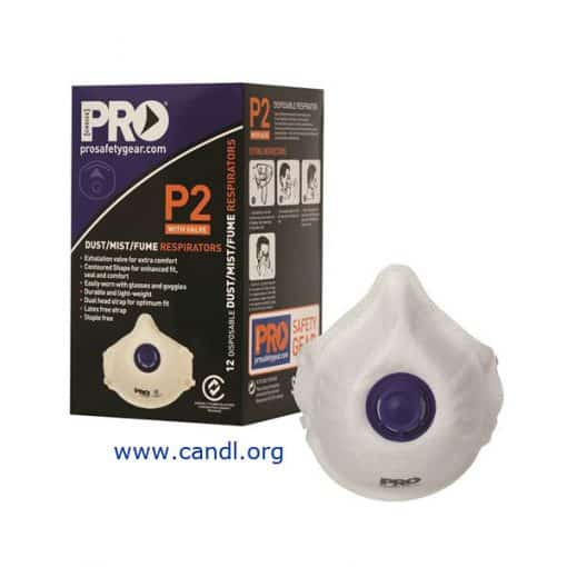 Dust Masks P2+Valve - ProChoice