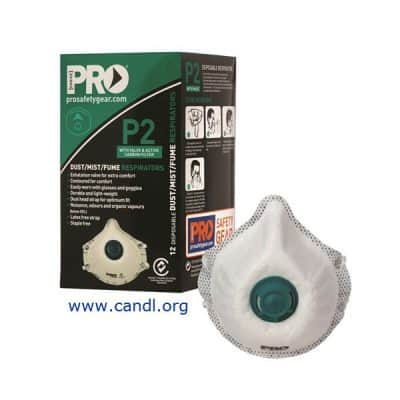 PC531 - Dust Masks P2+Valve+Carbon - ProChoice