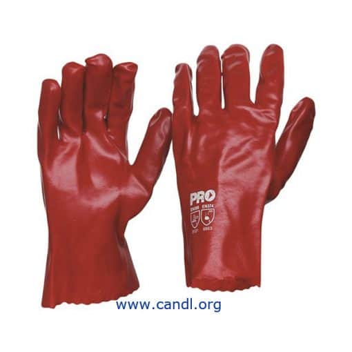 27cm Red PVC Gloves - ProChoice® Safety Gear