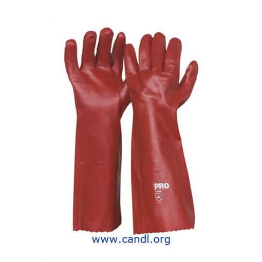 45cm Red PVC Gloves - ProChoice® Safety Gear